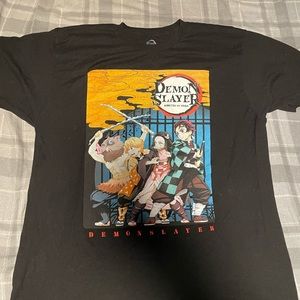 Demon Slayer Black Licensed Graphic T-Shirt L